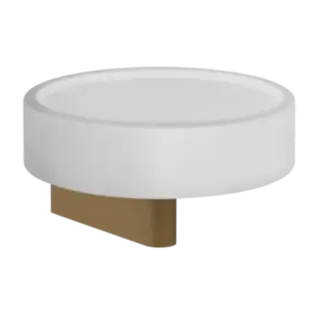 Мыльница Gessi ORIGINI 66401#713 белый/античная латунь