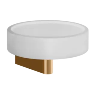 Мыльница Gessi ORIGINI 66401#735 белая/Warm Bronze PVD