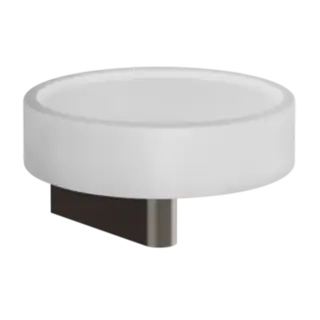 Мыльница Gessi ORIGINI 66401#707 белая/Black Metal Brushed PVD