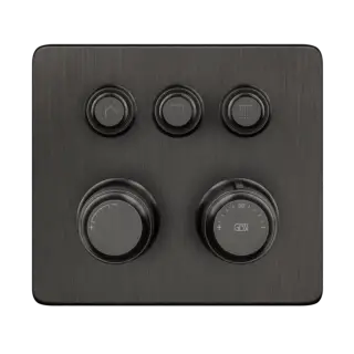 Термостат Gessi HI-FI ECLECTIC 65234#707 Black Metal Brushed PVD