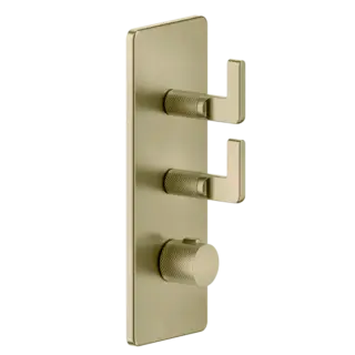 Термостат Gessi INCISO 58204#727 цвет-браш.латунь PVD