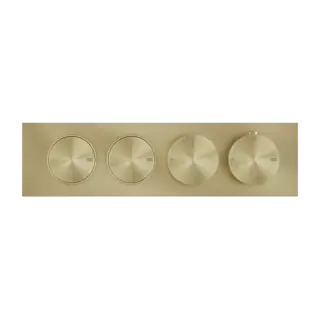 Термостат Gessi ORIGINI/HI-FI 66222#727 цвет-браш.латунь PVD