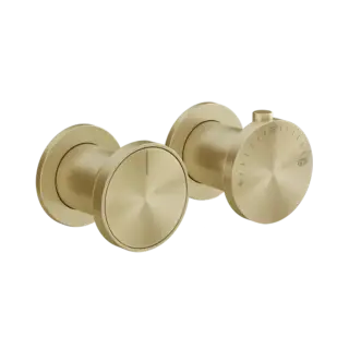 Термостат Gessi ORIGINI 66132#727 цвет-браш.латунь PVD