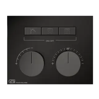 Термостат Gessi HI-FI 63006#706 Black Metal PVD