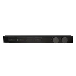 Термостат Gessi HI-FI SHELF 63026#706 Black Metal PVD, полочка-черное стекло