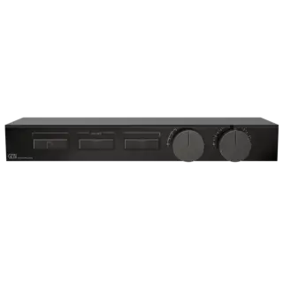 Термостат Gessi HI-FI SHELF 63024#706 Black Metal PVD, полочка-черное стекло