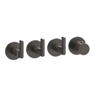 Термостат Gessi INCISO 58336#707 Black Metal Brushed PVD