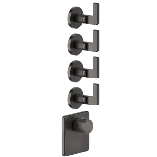 Термостат Gessi INCISO 58218#707 Black Metal Brushed PVD