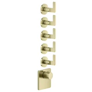 Термостат Gessi INCISO 58220#710 цвет-латунь PVD