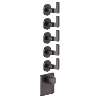 Термостат Gessi INCISO 58220#707 Black Metal Brushed PVD