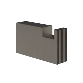 Крючок Gessi INVERSO RIGATO 73521#707 цвет-Black Metal Brushed PVD