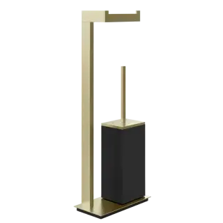 Стойка комбинированная Gessi INVERSO 20934#727 цвет-черный/браш.латунь PVD