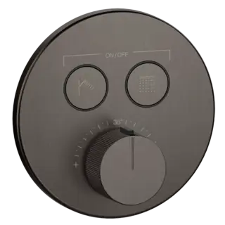 Термостат Gessi HI-FI COMFORT 38713#707 цвет-Black Metal Brushed PVD