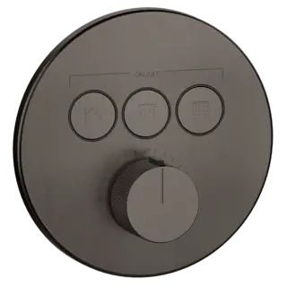 Термостат Gessi HI-FI COMFORT 38716#707 цвет-Black Metal Brushed PVD