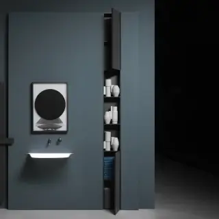Шкаф в ванную комнату Antonio Lupi MEZZANA MEZZANA.DX SKIN CENERE