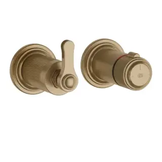 Внешняя часть встраиваемого термостата для душа на 2 отверстия GESSI VENTI20