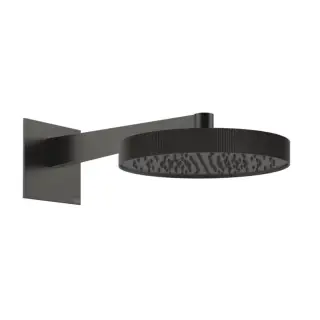 Верхний душ Gessi RIGATO 63568#707 black metal brushed PVD