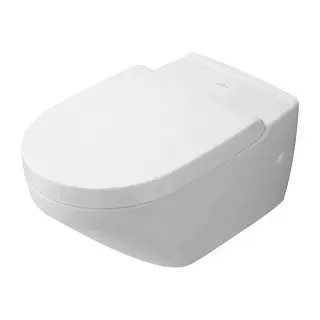 Унитаз VILLEROY&BOCH LIFETIME 567210R1 + 9M02S101 ceramicplus, white alpin / крепление - нержавеющая сталь