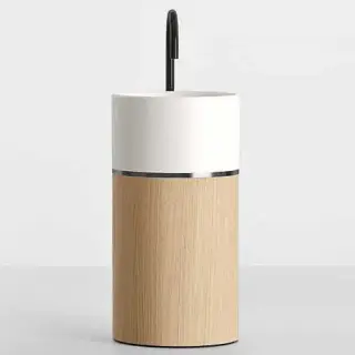 Раковина Milldue ROMA I 2539.A керамика белая матовая/полоса PLATINO-333/база-ROVERE MEZZA FIAMMA-7777