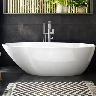 Ванна Victoria+Albert MOZZANO 2 MO2-N-SW-NO белый QUARRYCAST