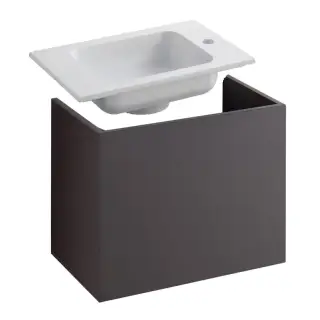 Комплект мебели с раковиной Keuco Edition 300 30563003900+30560310000 антрацит/альпийский белый