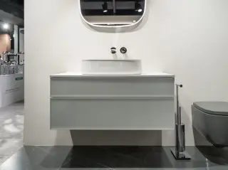 Комплект мебели с раковиной Duravit ZENCHA ZE4821064840E00+2373550079 фронт-белое стекло, корпус-белый суперматовый/раковина белая
