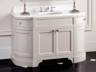 Комплект мебели с раковиной Devon&Devon SEASON EFSEASONWGBF + RALS50/ST основание - warm grey /столешница - мрамор botticino fiorito