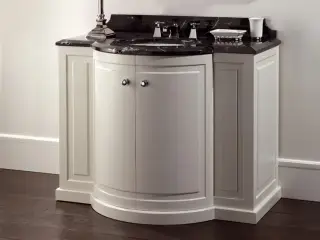 Комплект мебели с раковиной Devon&Devon Clarence EFCLAROFNE+EFCLARWGNE+RALS50/ST основание - warm grey / столешница - nero marquinha