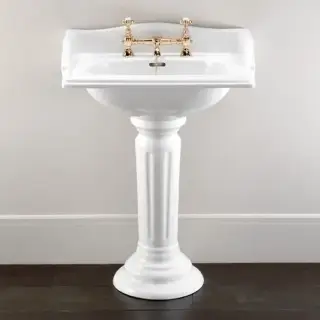 Раковина Devon&Devon Cambridge IBLG1FCAM + IBCOLWIND цвет - белый