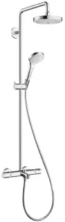Смеситель для ванны HANSGROHE Croma Select S 180 2jet Showerpipe 27351400 хром/белый