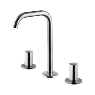 Смеситель для раковины Carlo Frattini So F3191BOS+S4LS структура - золото, ручки - светлое дерево