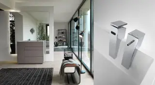 Комплект мебели с раковиной Milldue Touch 2918+9222+9613+9612 хром, milltek, cemento