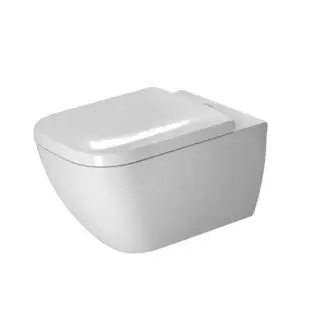 Унитаз Duravit HAPPY D.2 22220900001+0064590000 цвет-белый WonderGliss, петли-сталь