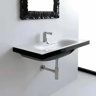 Раковина Art Ceram Blend BLL005.01.50 Цвет- белый/черный