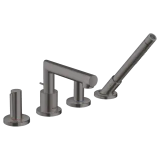 Смеситель для ванны AXOR Uno 45444340 цвет-шлифованный черный хром