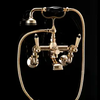 Смеситель для ванны Devon&Devon Black Diamond BLD70MOT светлое золото