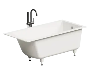 Встраиваемая ванна глянцевая SALINI CASCATA 150x70