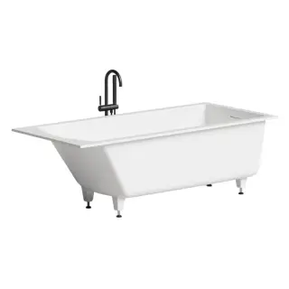 Встраиваемая ванна SALINI CASCATA KIT 180x80 104513M