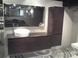 Комплект мебели с раковиной Antonio Lupi Panta Rei PA6144+PS5454+PS5490+TUBA цвет - rovere grigio