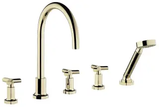 Смеситель для ванны THG Les Ondes G8A.H52.1132SG золото PVD