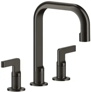 Смеситель для раковины Gessi INCISO 58013#707 цвет-Black Metal Brushed PVD