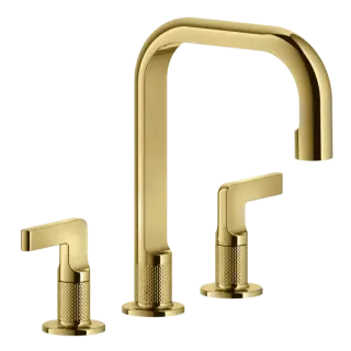 Смеситель для раковины Gessi INCISO 58013#246 золото PVD