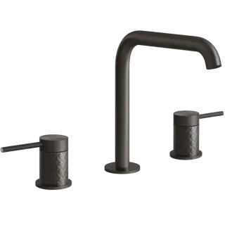 Смеситель для раковины Gessi INTRECCIO 54112#707 цвет-Black Metal Brushed PVD