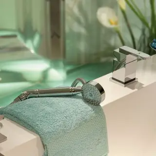 Смеситель для ванны THG PROFIL MÉTAL À MANETTES A6B.A02.6523/60A хром