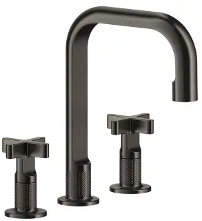 Смеситель для раковины Gessi INCISO 58114#707 цвет-Black Metal Brushed PVD