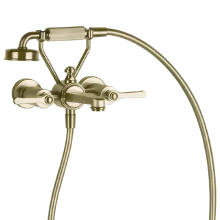 Смеситель для ванны Gessi VENTI20 65113#727 браш.латунь PVD