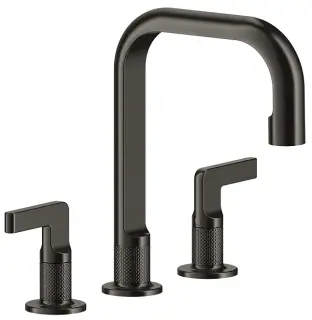 Смеситель для раковины Gessi INCISO 58014#707 цвет-Black Metal Brushed PVD