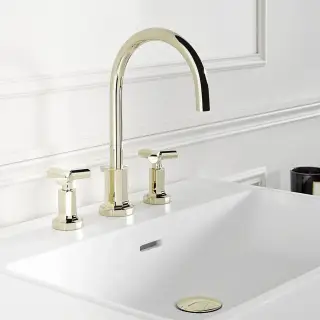 Смеситель для раковины THG Les Ondes G8A.H52.151 золото PVD