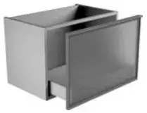 Тумба для ванной комнаты Antonio Lupi BESPOKE KIB245.R1 Cat.R1 SKIN CENERE Rovere thermo/Front&glass Bronzo