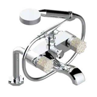 Смеситель для ванны THG NIHAL IVORY PORCELAIN U2N.A02.13G хром